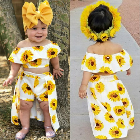 Toddler Girl Sunflower Dress